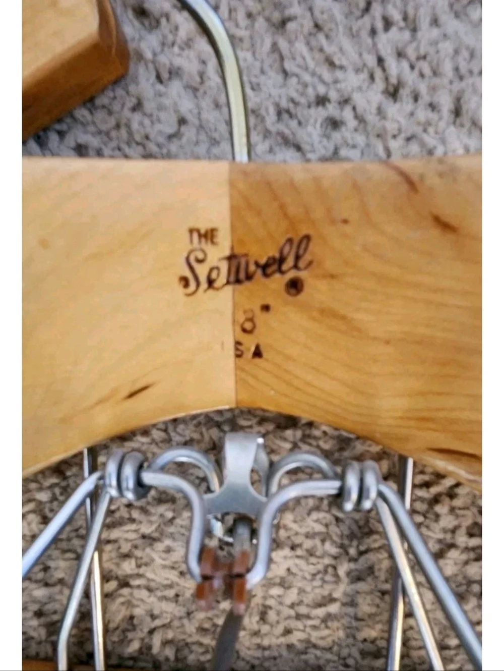The Setwell Set Of Two Wooden Suit Hangers